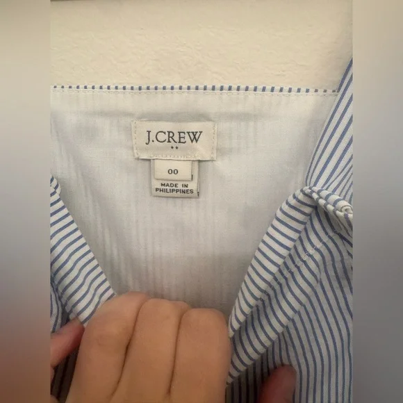 J. Crew Light Blue seersucker dress - Picture 2 of 2